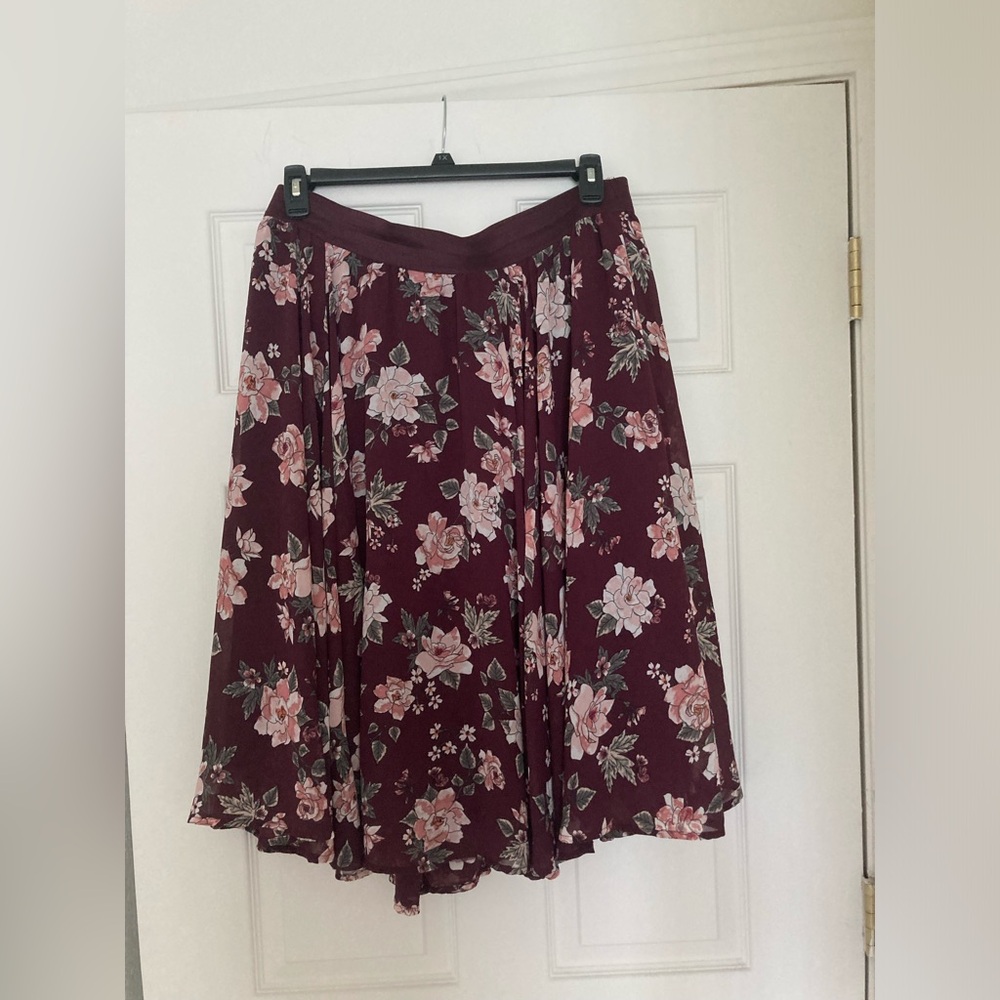 Midi Chiffon Skirt